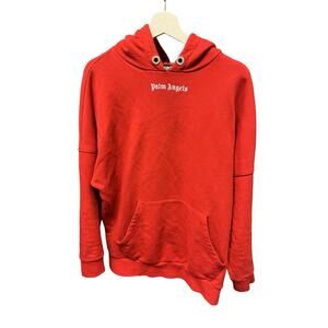 Palm Angels Red Hoodie Men’s Sz Small (oversized)